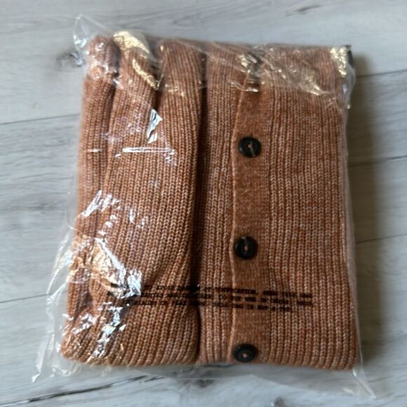 J.Jill Soft Colored Ribbed Cardigan Sundial S NWT in packaging - Picture 6 of 6